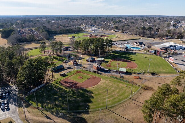 Sparkman Park in Hartselle has several athletic fields, including baseball and softball diamonds.