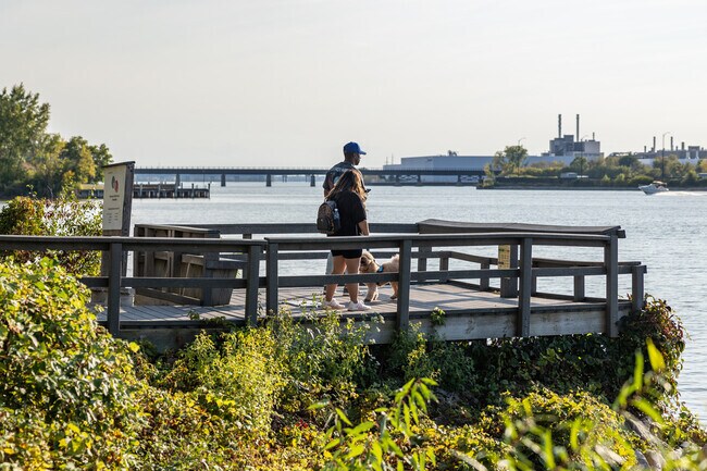 Astor residents enjoy scenic views of the Fox River just outside their homes.