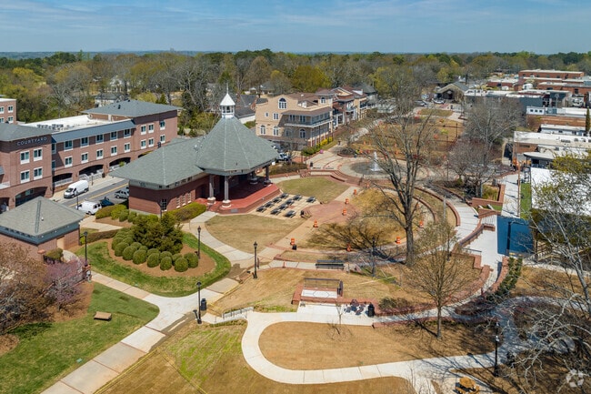 The Duluth Town Green and Duluth Festival Center in downtown.