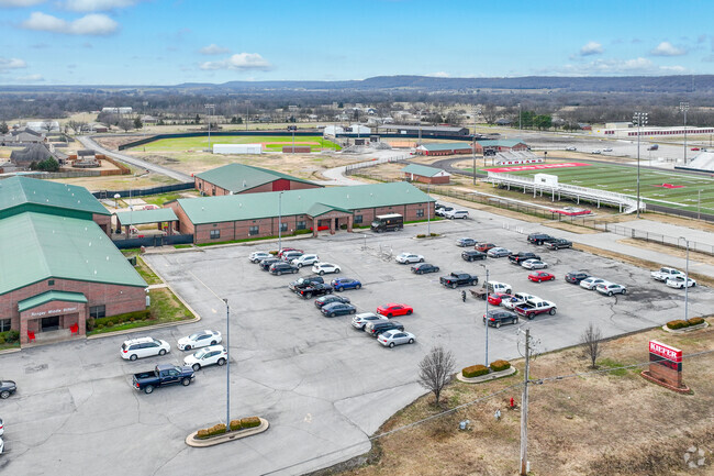 Kiefer High School shares a campus with Kiefer Middle and Elementary Schools.