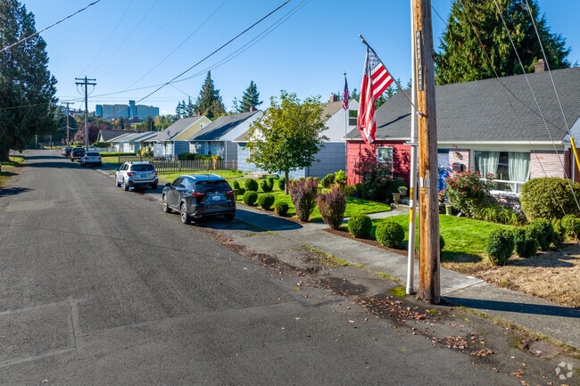Vibrant and colorful homes can be found in Puyallup.