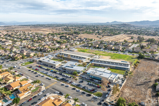 Mark Twain Elementary offers a sprawling campus when viewed from above.