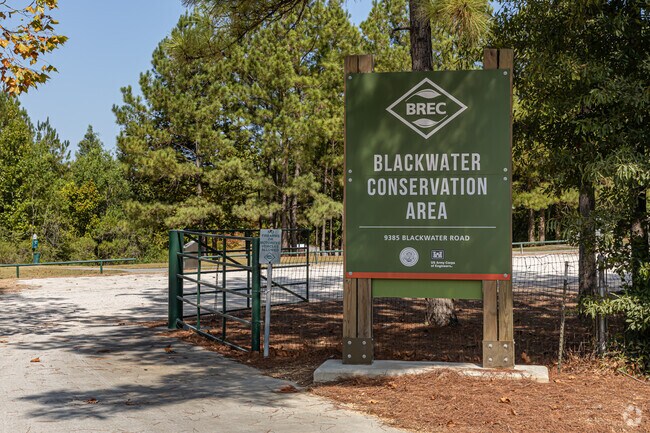 Blackwater Conservation Area provides peaceful nature trails near Park Forest LA North.