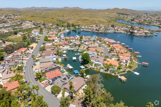 Tuscany Hills has beautiful homes on the water.