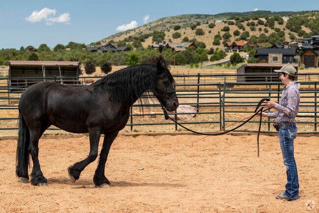 Heber City residents can enjoy a western lifestyle at the Red Ledges community equestrian center.