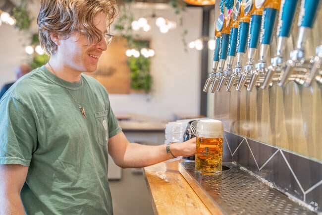 Enjoy your favorite beer on tap from Round Trip Brewing Company.