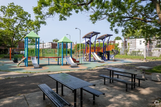 Your kids will love this little playground at Nichols Park near Dunlap.