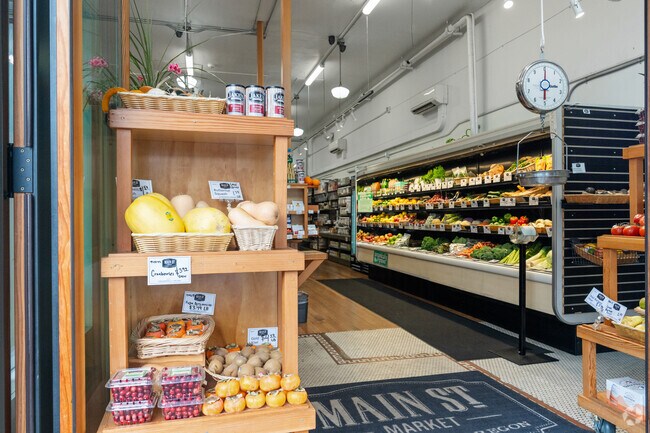 You can find local organic produce at Main Street Market in Downtown Springfield.