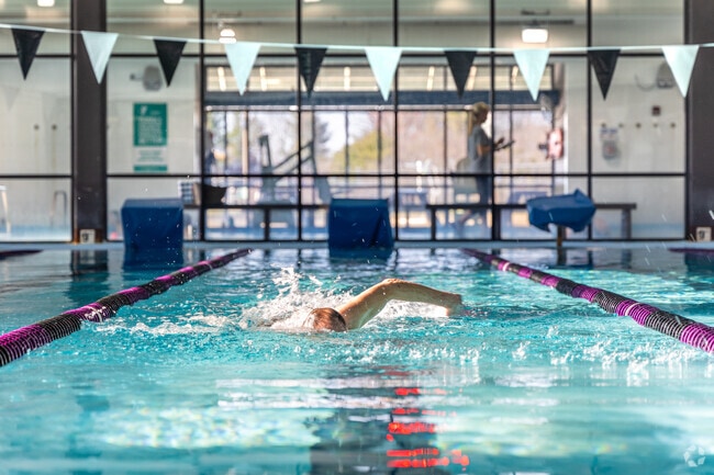 Members take advantage of a cold day at the YMCA in Beaumont, Lexington.