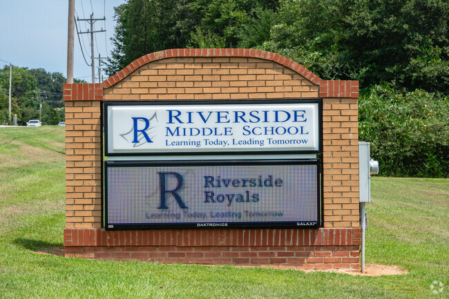 Riverside Middle School Brick Sign