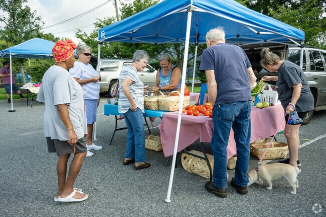 Locals can try fresh fruits and vegetables at the Gaffney Station Farmers Market.