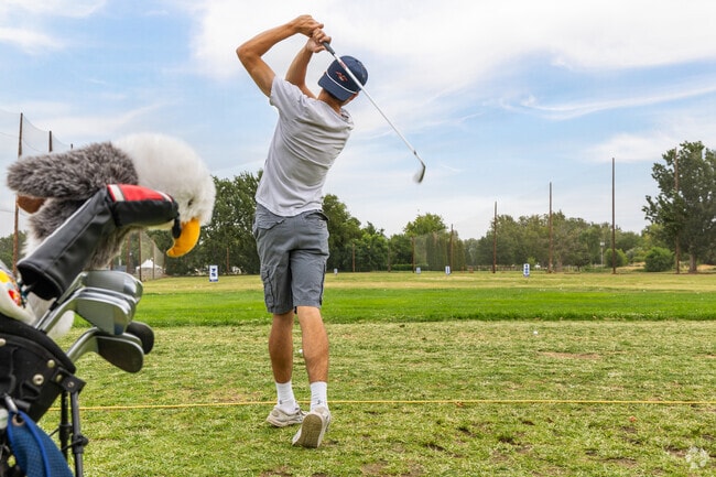 The Columbia Park Golf Triplex offers a driving range and pro shop for Bridge to Bridge folks.