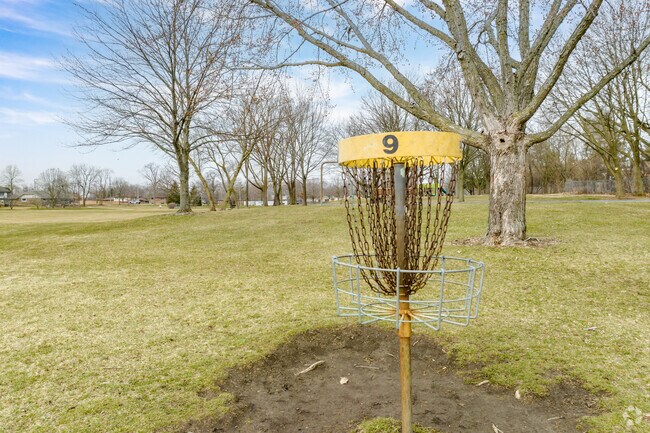 Play a quick round of disc golf at the nine-hole O’Brien Park