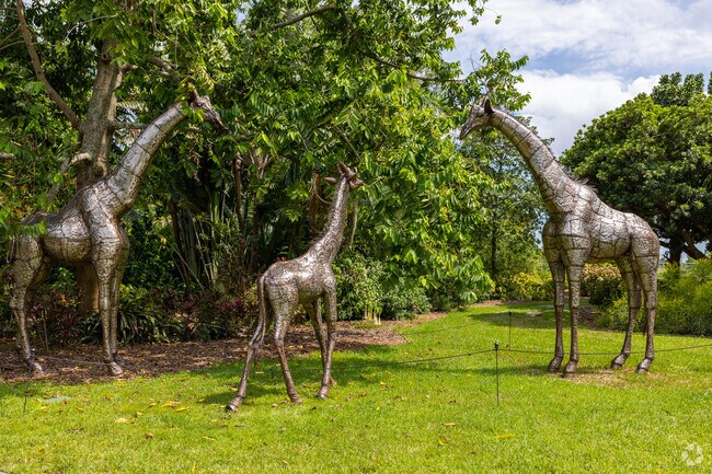 Visit Mounts Botanical Garden in Golfview Heights for a hello from the giraffe family!