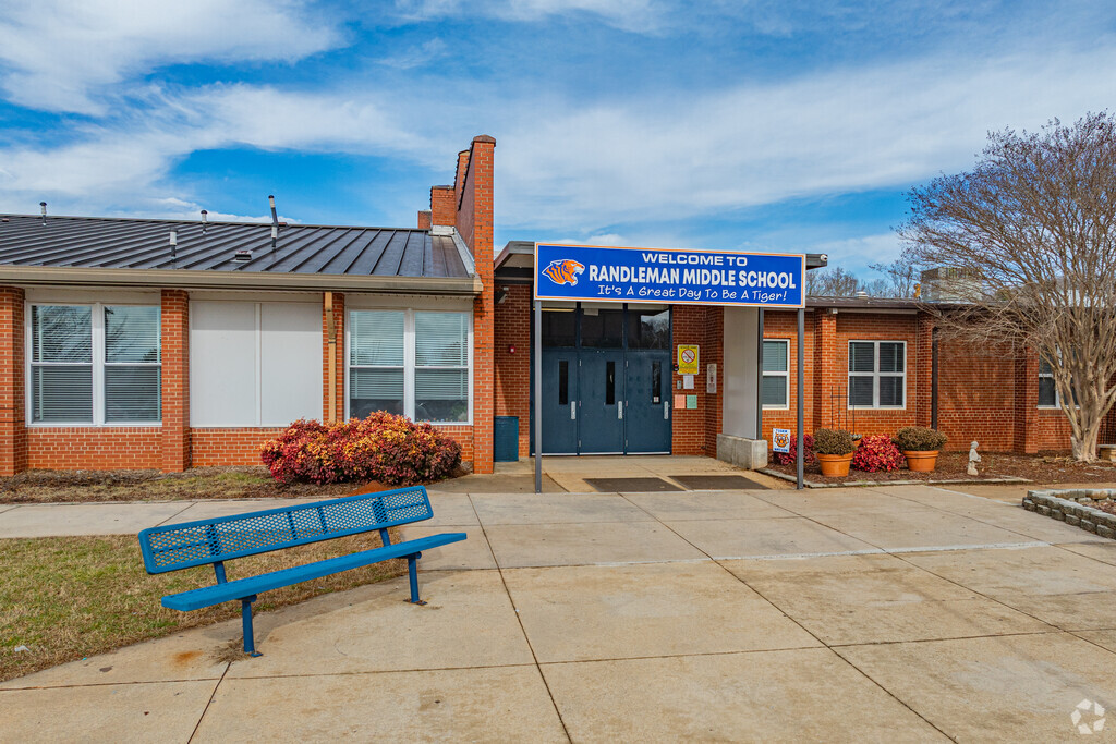 Randleman Middle School entrance.