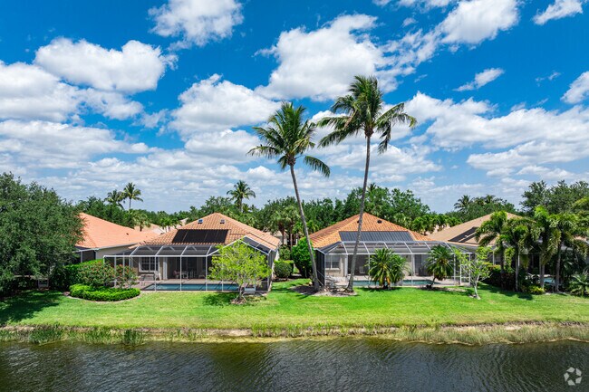Arrowhead-Island Walk homes are built along the waters edge, for serene views.