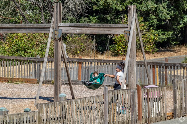 Time to swing at Kitsap Kids Playground in the Tracyton area.