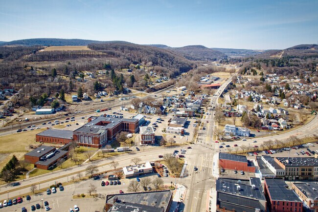Hornell is a small town in the forested west end of Steuben County, nicknamed “Maple City” for the tall red and sugar maple trees that surround it.