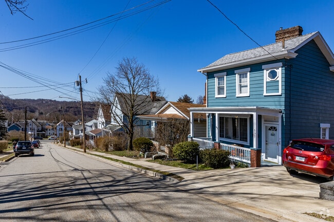 There are many different styles and colors of homes in Verona.