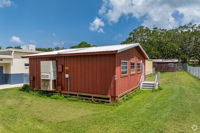 West Pasco Education Academy has state of the art portable classrooms for students.