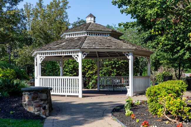 There is a charming gazebo located in the middle of Chestnut Ridge.