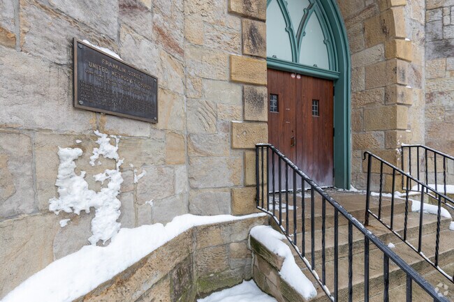 The Franklin Street Methodist Church in Johnstown survived the flood.
