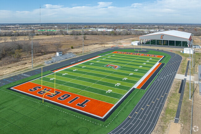 Commerce High School shows pride in their football team.