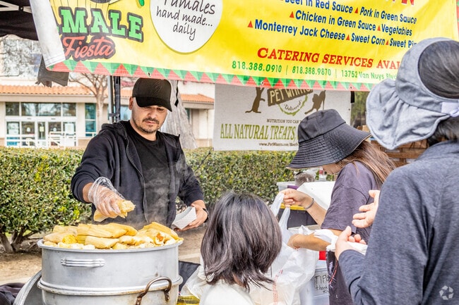 The Placentia Fresh Farmers Market Tamale stand is famous.