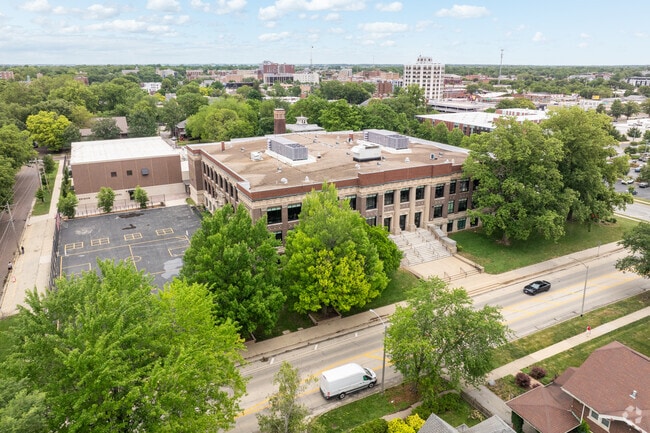 Edison Middle School sits in a quiet neighborhood of Champaign.
