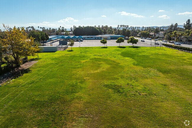 The fields at San Antonio Elementary School are ready for students to run freely.