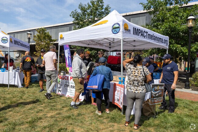 Families enjoy the delicious food served by local restaurants at the Lynnside Out event in Lynn.