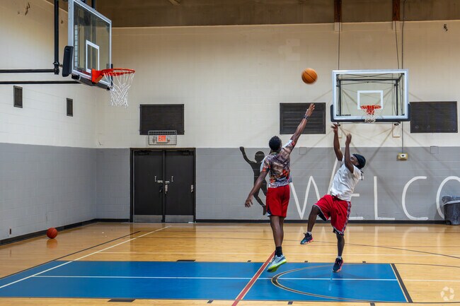 Shoot some hoops at the McAlpine Park Recreation Center in South Pratt.