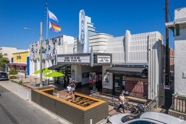 The 1920s Art Theatre is a popular attraction for movies, located near Bluff heights.