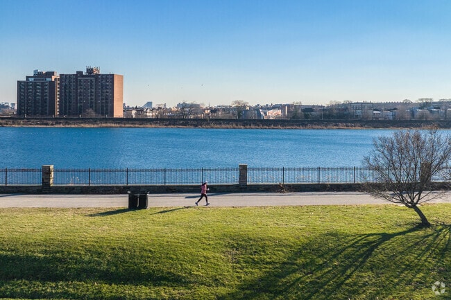 Druid Hill Park has a lakeside running path for Lochearn joggers.
