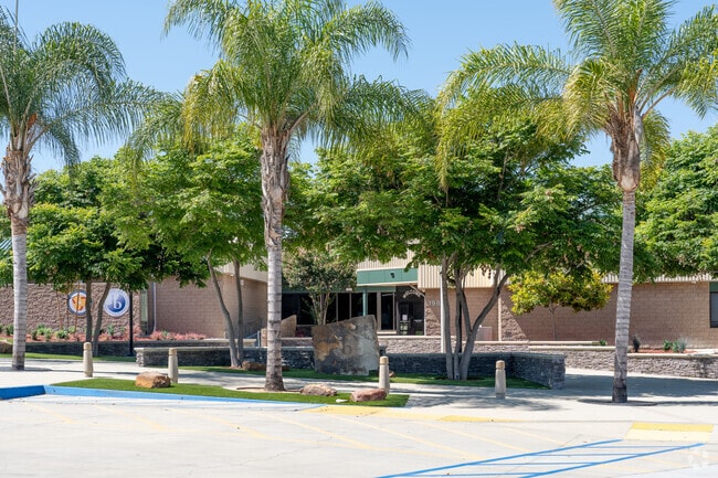Entrance to Cyrus J Morris Elementary School in Walnut, Ca.
