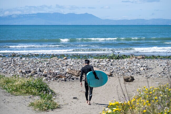 Several area beaches are popular with Pedro Point surfers.