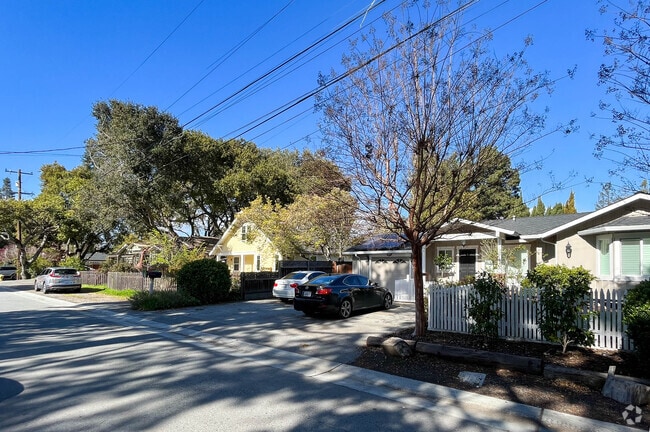 A line of houses in Fair Oaks features trees in front of every home.