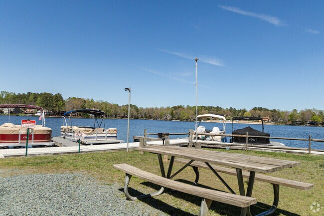 Beach 2 offers Lake Monticello residents grills, picnic tables and dock space to enjoy a day on the beach.