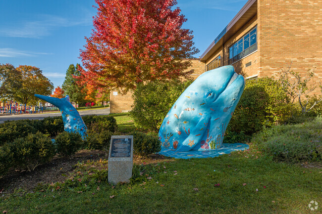 The 9 ft. tall whale sculpture is a testament to Highlands’ slogan, 