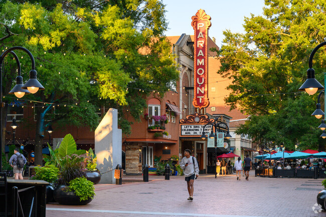 Check out a movie at The Paramount Theater near Locust Grove.