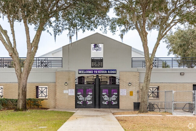 At River Ridge Middle School 53% of students are at least proficient in math and 49% in reading.