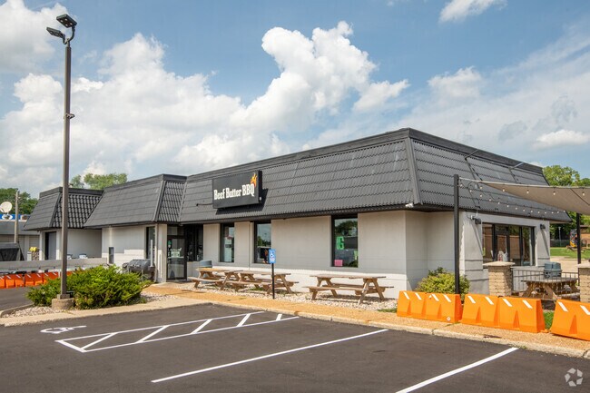 Visit Beef Butter BBQ, an award-winning barbecue restaurant south of Cherokee Park.