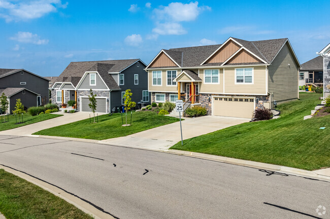 Gateway has a variety of newer home style tuck into the rolling hills.