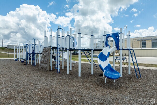 Various play scapes are available to students at Igo Elementary School.