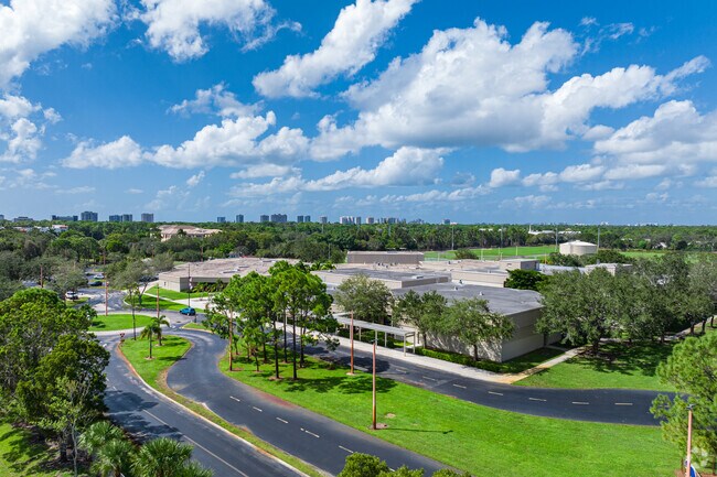 Pine Ridge Middle School is a public school on a large private campus.