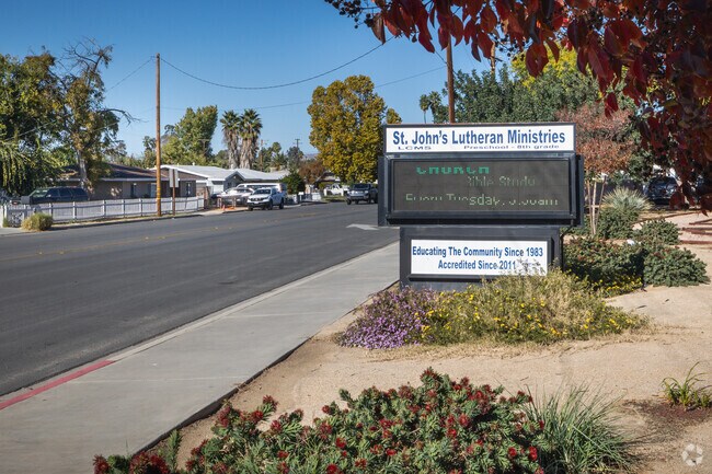 Read the latest announcements on the electronic board at St. John's Lutheran in Hemet.