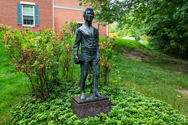 A tribute to President James A. Garfield came to life through William T. Moore's statue.