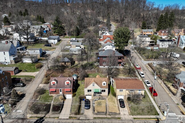 Brick homes with driveways can be found throughout Emsworth.