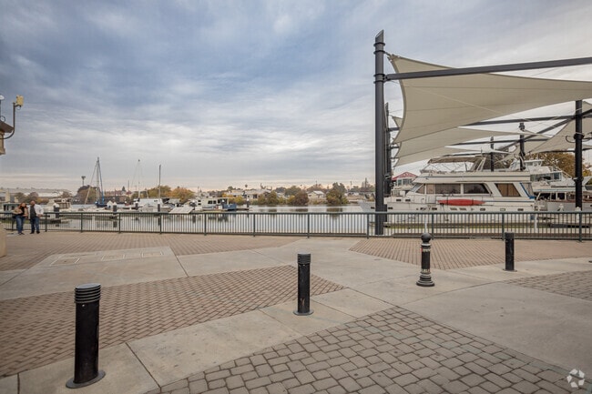 Downtown Stockton Marina can be a peaceful place for a stroll.