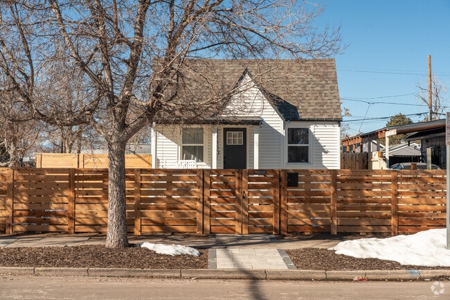 Many lots in Elyria-Swansea are fenced in.